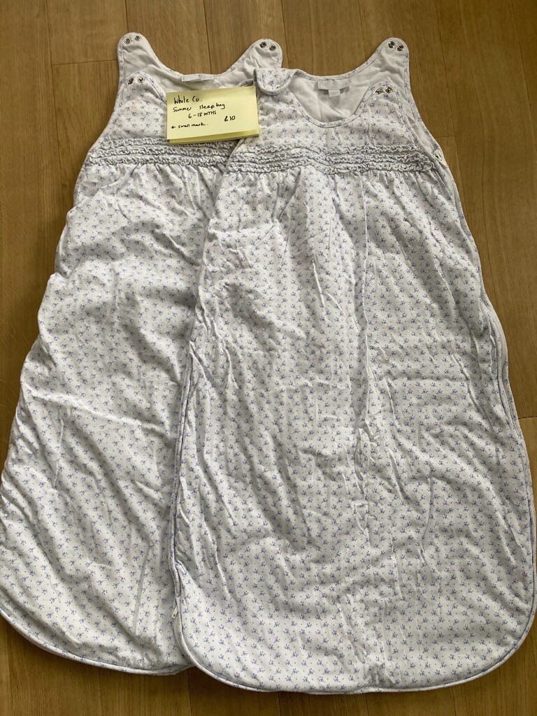 white company baby sleeping bag